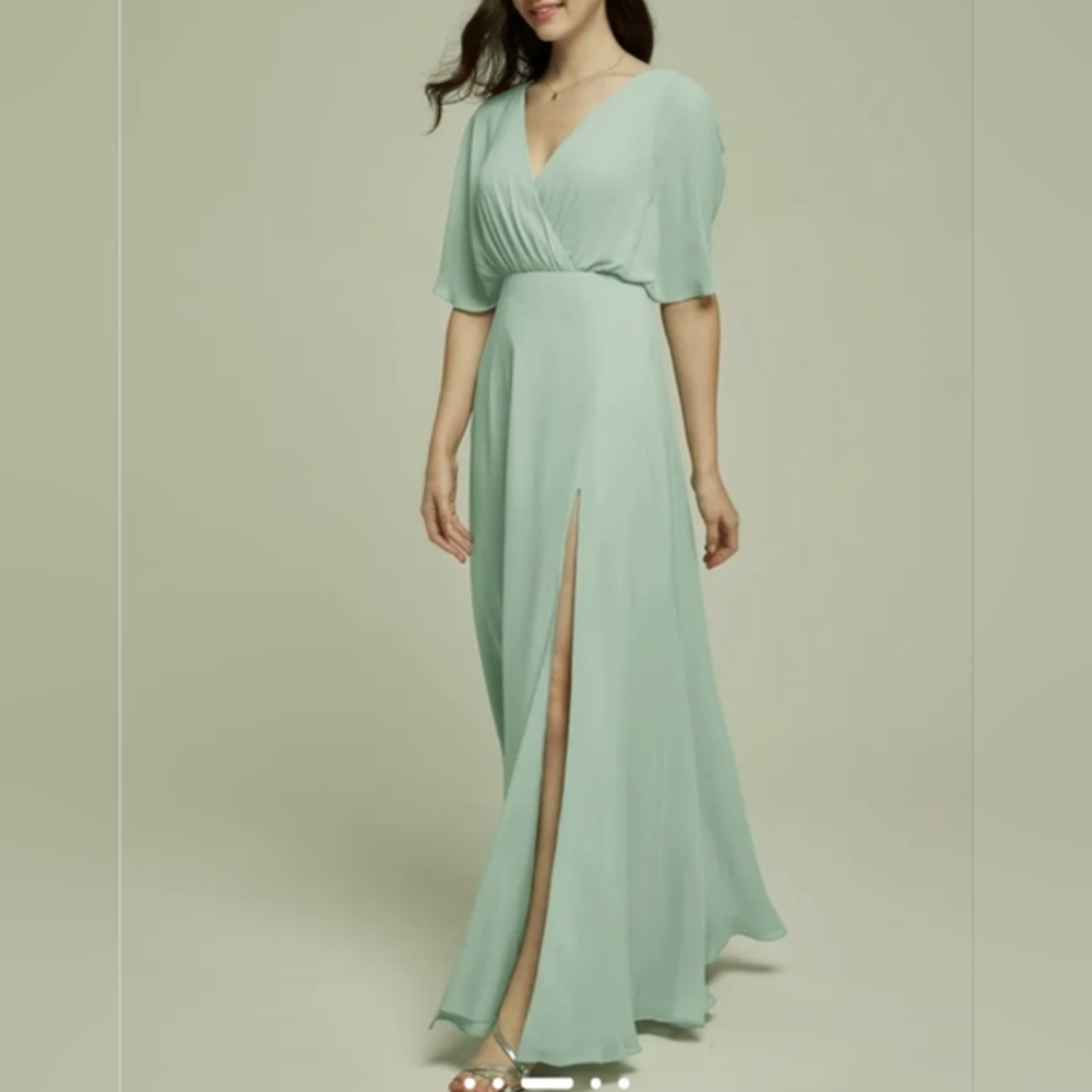 AW Vickie Bridesmaid Prom Formal Special Occasion Wedding Guest Dress, 12, Green